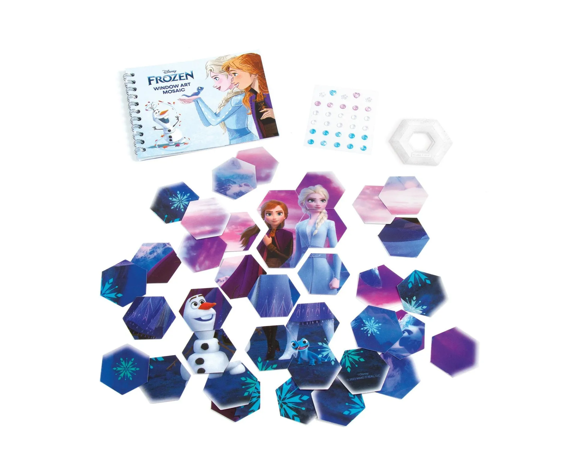 Flat River Group Disney Frozen Window Art Mosaic Kit - Create Elsa and Anna Mosaics* Crafts & Activities