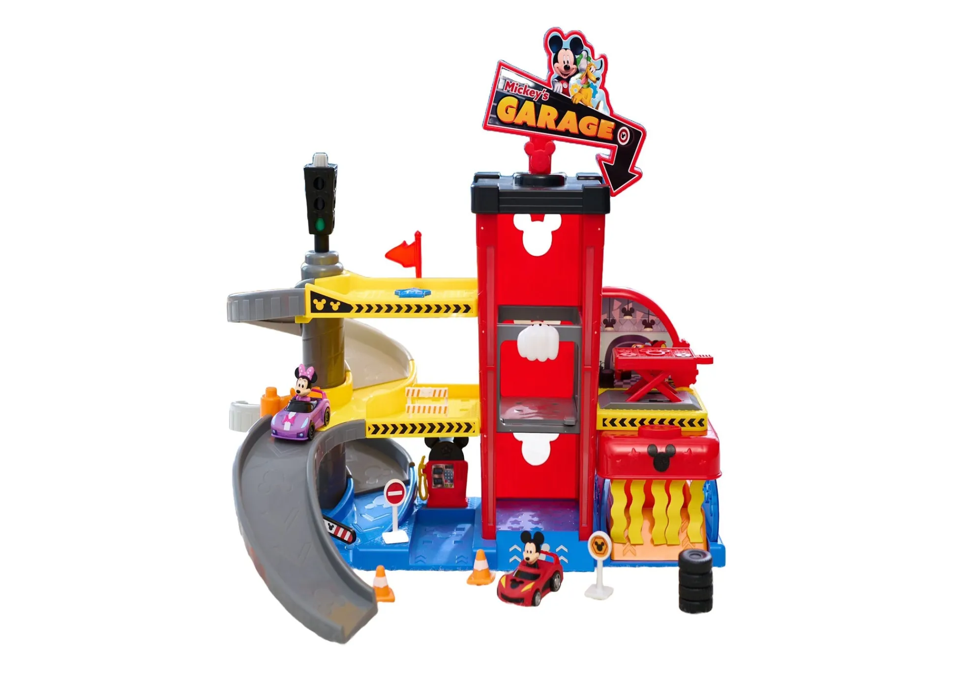 Macy's - Supplier Disney Junior Mickey Mouse Ready to Race Garage Playset* Preschool Education Toys & Activities|Preschool Vehicles