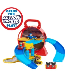 Macy's - Supplier Disney Junior Mickey Mouse Stow 'n Go Portable Playset with Diecast Vehicles* Playsets & Vehicles