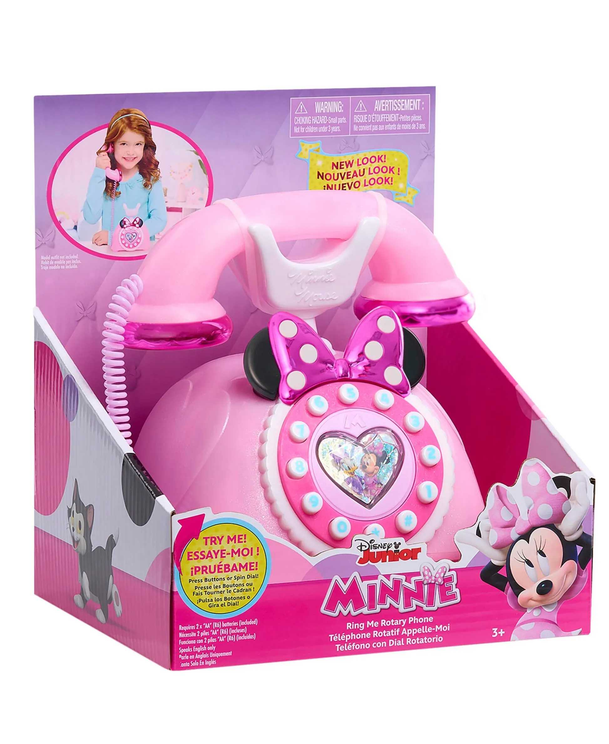 Macy's - Supplier Disney Junior Minnie Mouse Ring Me Rotary Phone – Iridescent Pink* Tools & Workshops|Dress Up