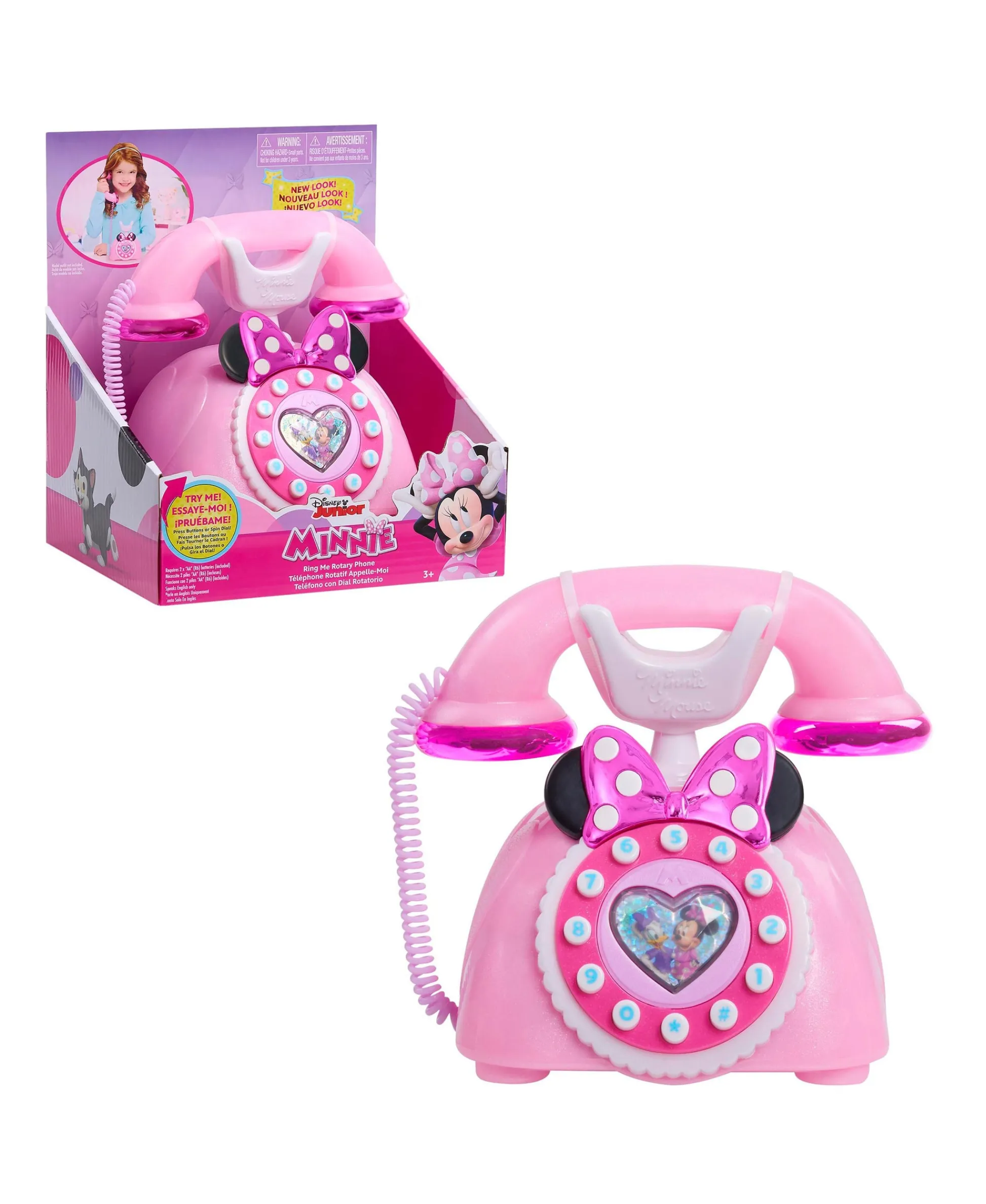 Macy's - Supplier Disney Junior Minnie Mouse Ring Me Rotary Phone – Iridescent Pink* Tools & Workshops|Dress Up