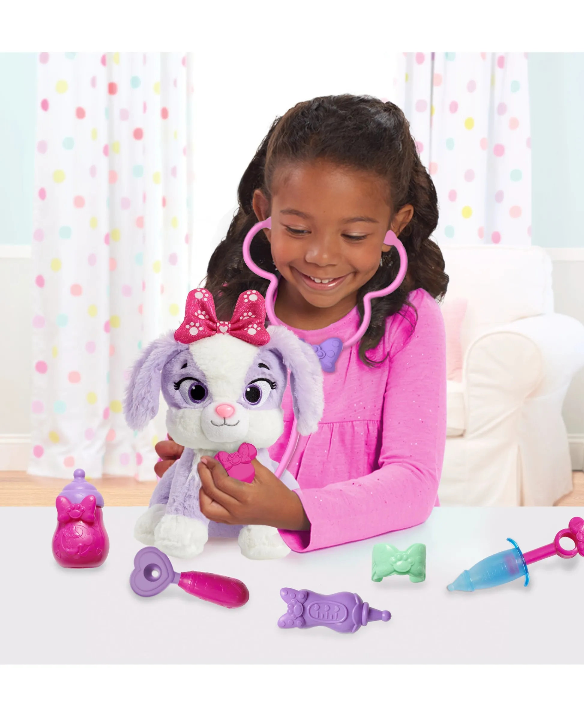 Macy's - Supplier Disney Junior Minnie Mouse On-the-Go Pet Vet Backpack Set with Interactive Plush* Dress Up & Accessories|Dress Up
