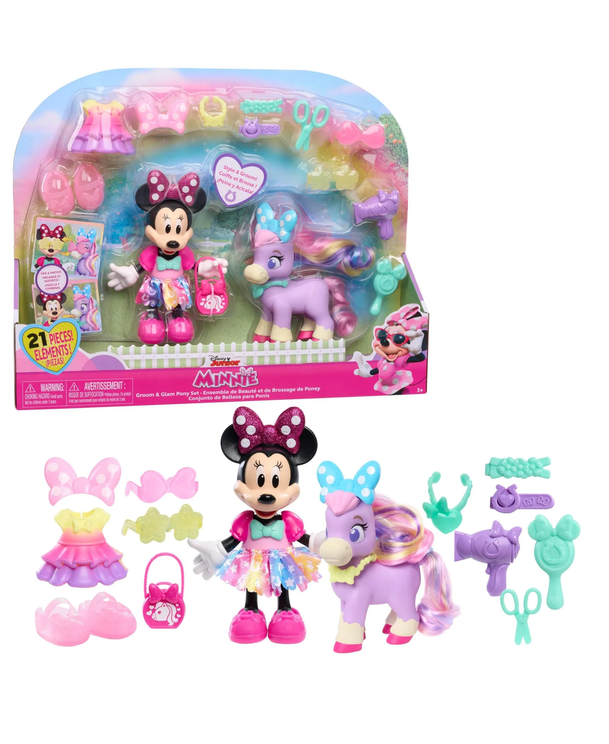Macy's - Supplier Disney Junior Minnie Mouse Groom Glam Pony Playset* Stuffed Animals & Plush Toys