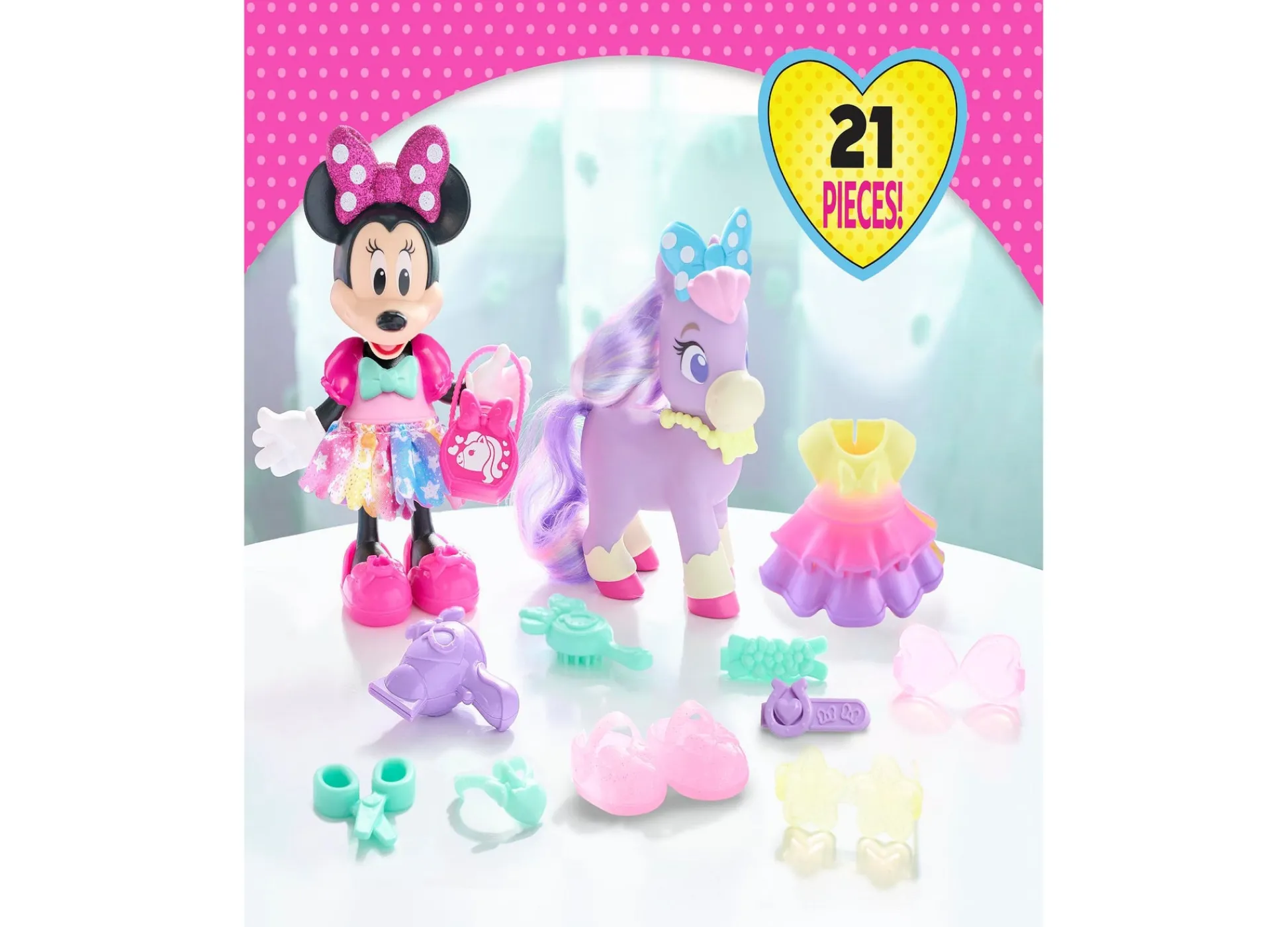 Macy's - Supplier Disney Junior Minnie Mouse Groom Glam Pony Playset* Stuffed Animals & Plush Toys