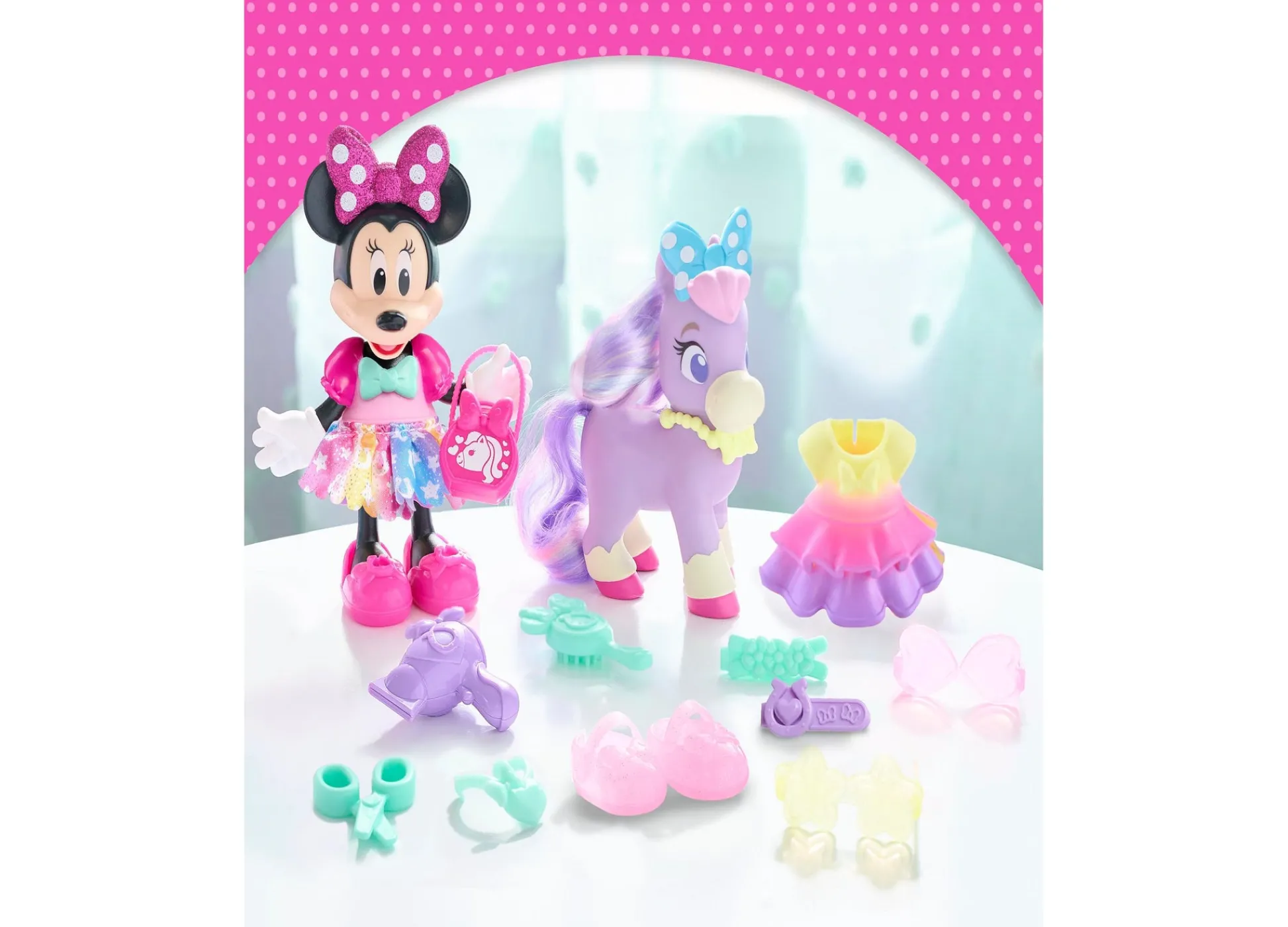 Macy's - Supplier Disney Junior Minnie Mouse Groom Glam Pony Playset* Stuffed Animals & Plush Toys