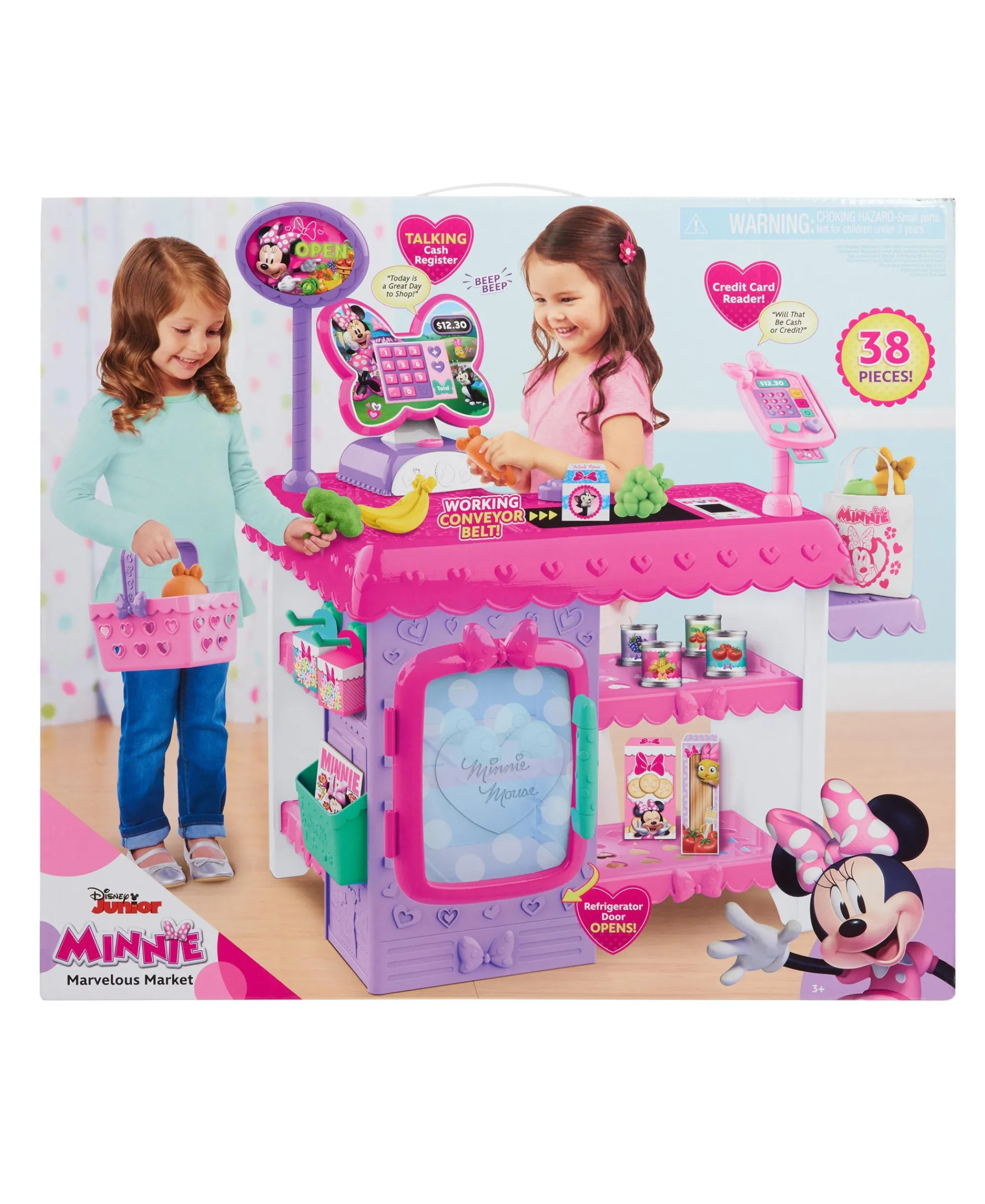 Macy's - Supplier Disney Minnie Mouse 45-Piece Marvelous Market Set - Role Play Fun* Kitchens & Play Food|Dress Up