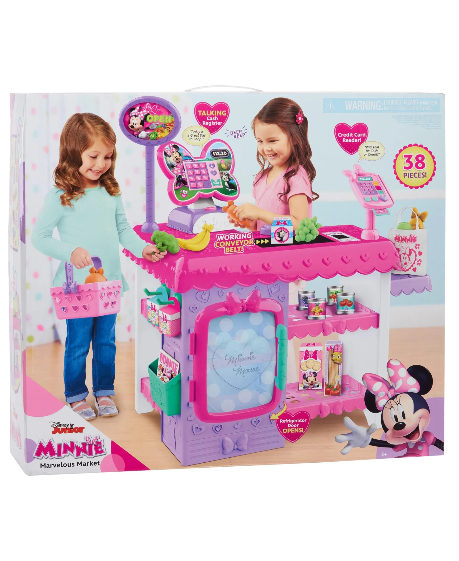 Macy's - Supplier Disney Minnie Mouse 45-Piece Marvelous Market Set - Role Play Fun* Kitchens & Play Food|Dress Up