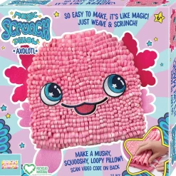 Calendar Holdings, LLC DIY Magic Scrunch Pillow Axolotl - Plush Craft Kit* Crafts & Activities