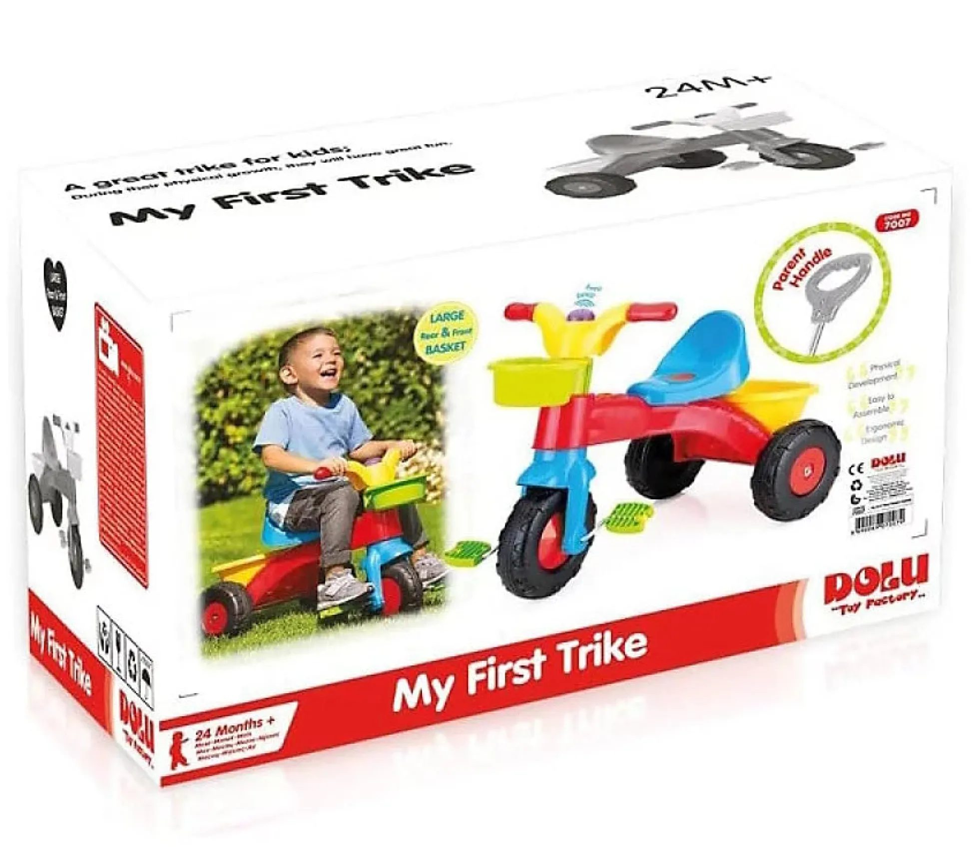 Flat River Group Dolu - My First Trike Bike - Colorful Pedal Trike for Toddlers* Ride-Ons|Ride-Ons & Push-Pull Toys