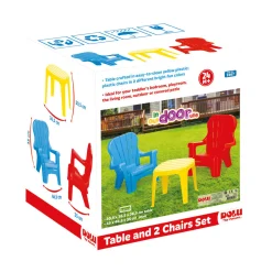 Flat River Group Dolu Toys - Ergonomic Children's Plastic Table and Chair Set* Preschool Education Toys & Activities|Preschool Building Sets & Blocks