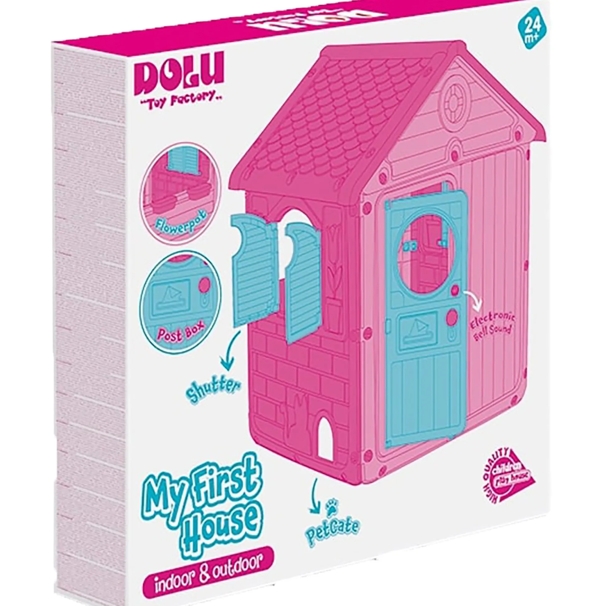 Flat River Group Dolu Toys My First House: Unicorn Playhouse - Pink* Tents, Tunnels & Playhouses|Dress Up