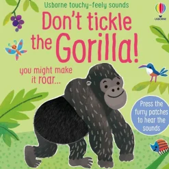 Readerlink Distribution Services DON'T TICKLE THE GORILLA! Touchy Feely Sound Board Book - Usborne Series*Kids Reading, Writing & Speech|Kids Books
