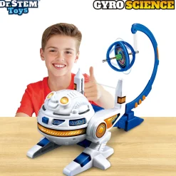Flat River Group Dr. STEM Gyro Science 40-Piece Kit - Gyroscope Stunts & Auto Spin for Kids 8+* Science Toys