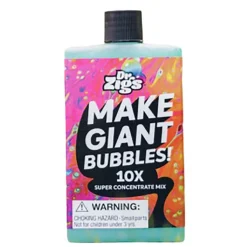 Flat River Group Dr Zigs Eco-Friendly Giant Bubble Refill Concentrate - Makes 1L* Bubbles & Sidewalk Chalk
