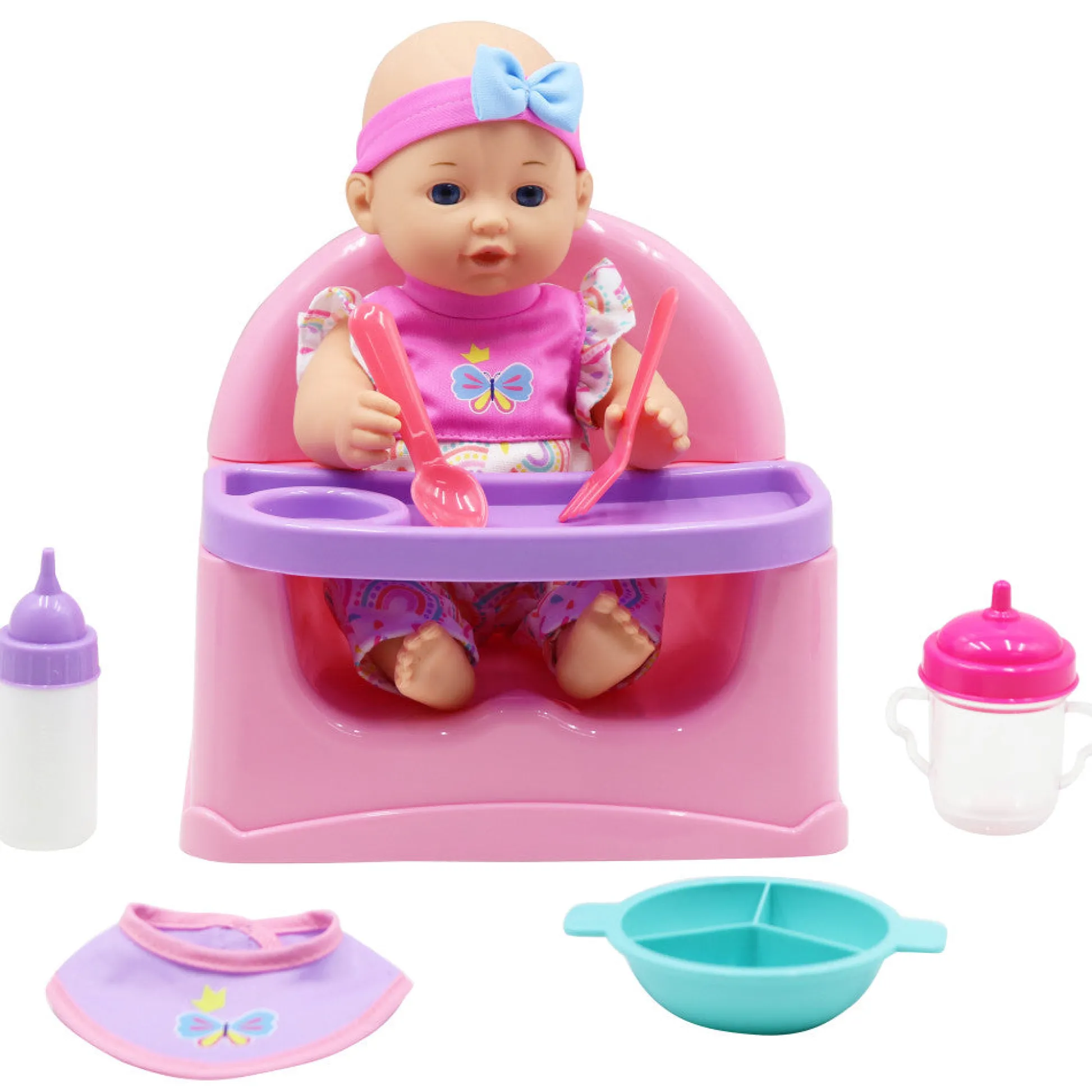 Flat River Group Dream Collection 12-inch Feeding Fun Doll Set with Accessories* Baby Dolls|Stuffed Animals & Plush Toys
