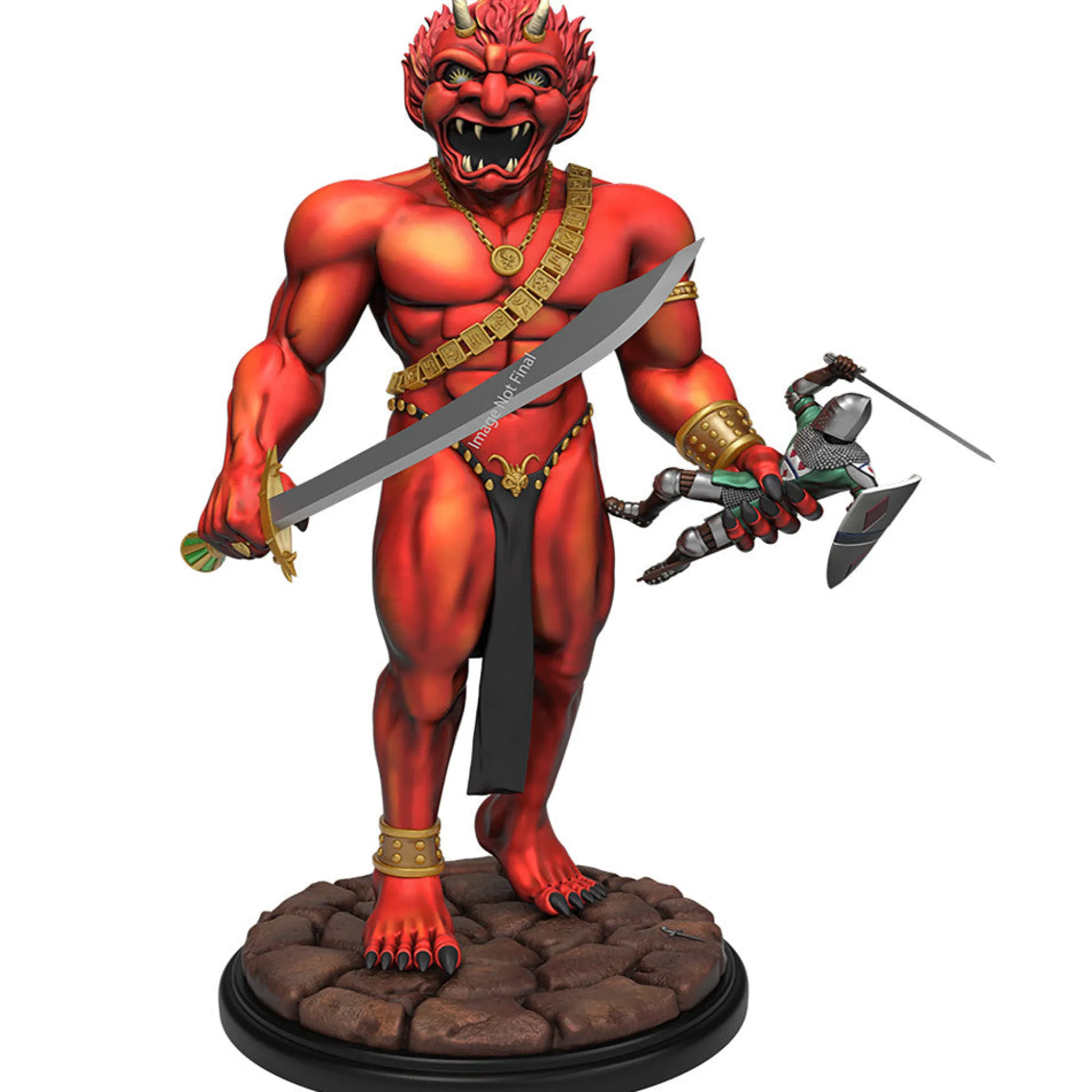 Flat River Group Dungeons & Dragons 12" Efreeti Premium Resin Statue - Iconic Collector's Edition* Action Figures