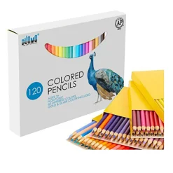 Flat River Group Duomo Fine Arts Premium 120-Piece Colored Pencils Set - 60 Unique Colors* Drawing, Color & Painting