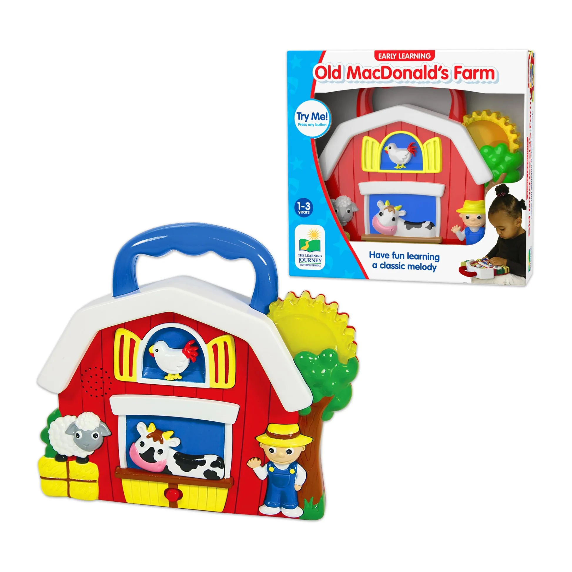 AreYouGame Early Learning - Old MacDonald's Farm Interactive Toy Barn* Preschool Education Toys & Activities