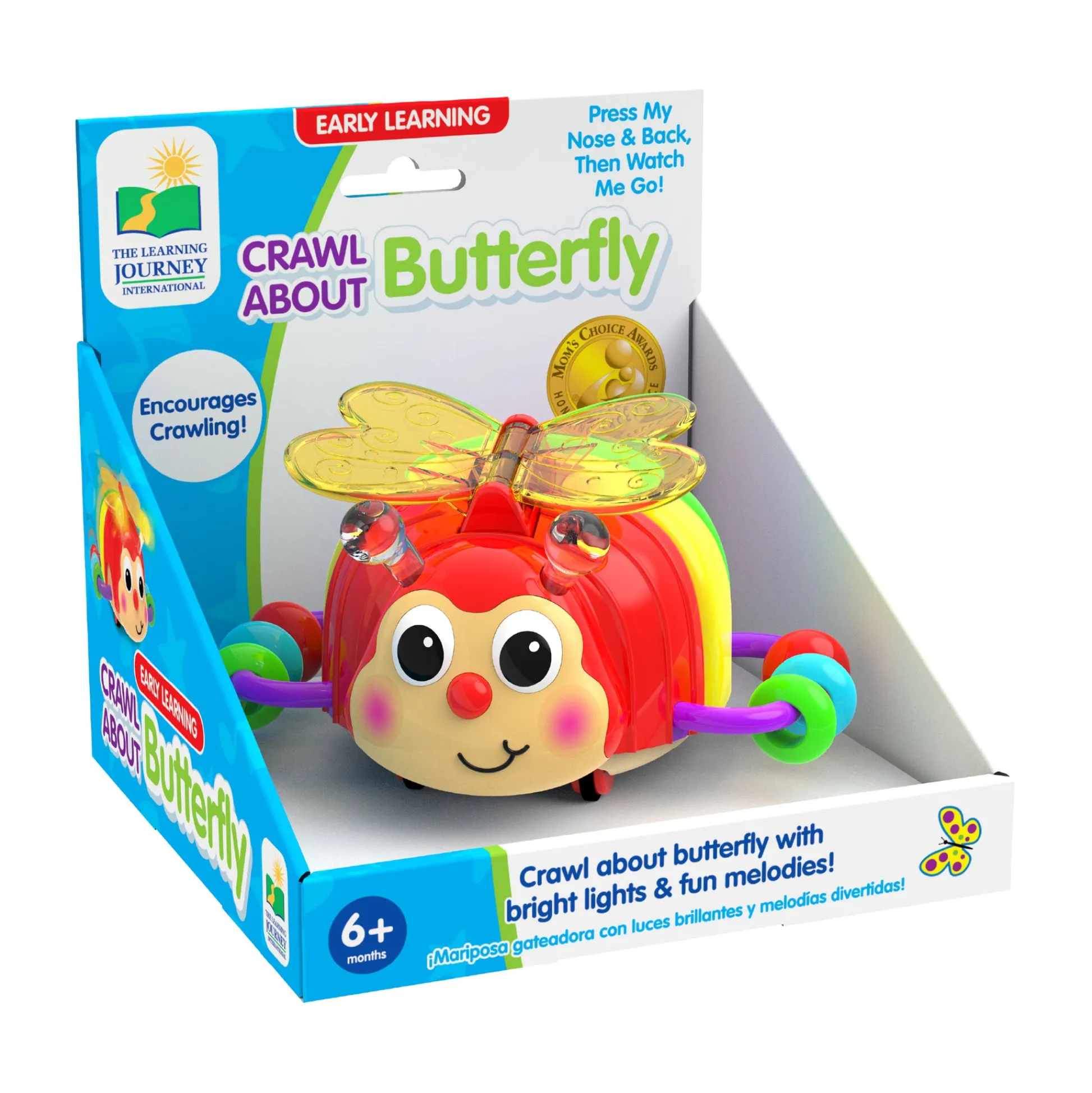AreYouGame Early Learning Crawl-About Butterfly – Interactive Infant Toy* Developmental Toys