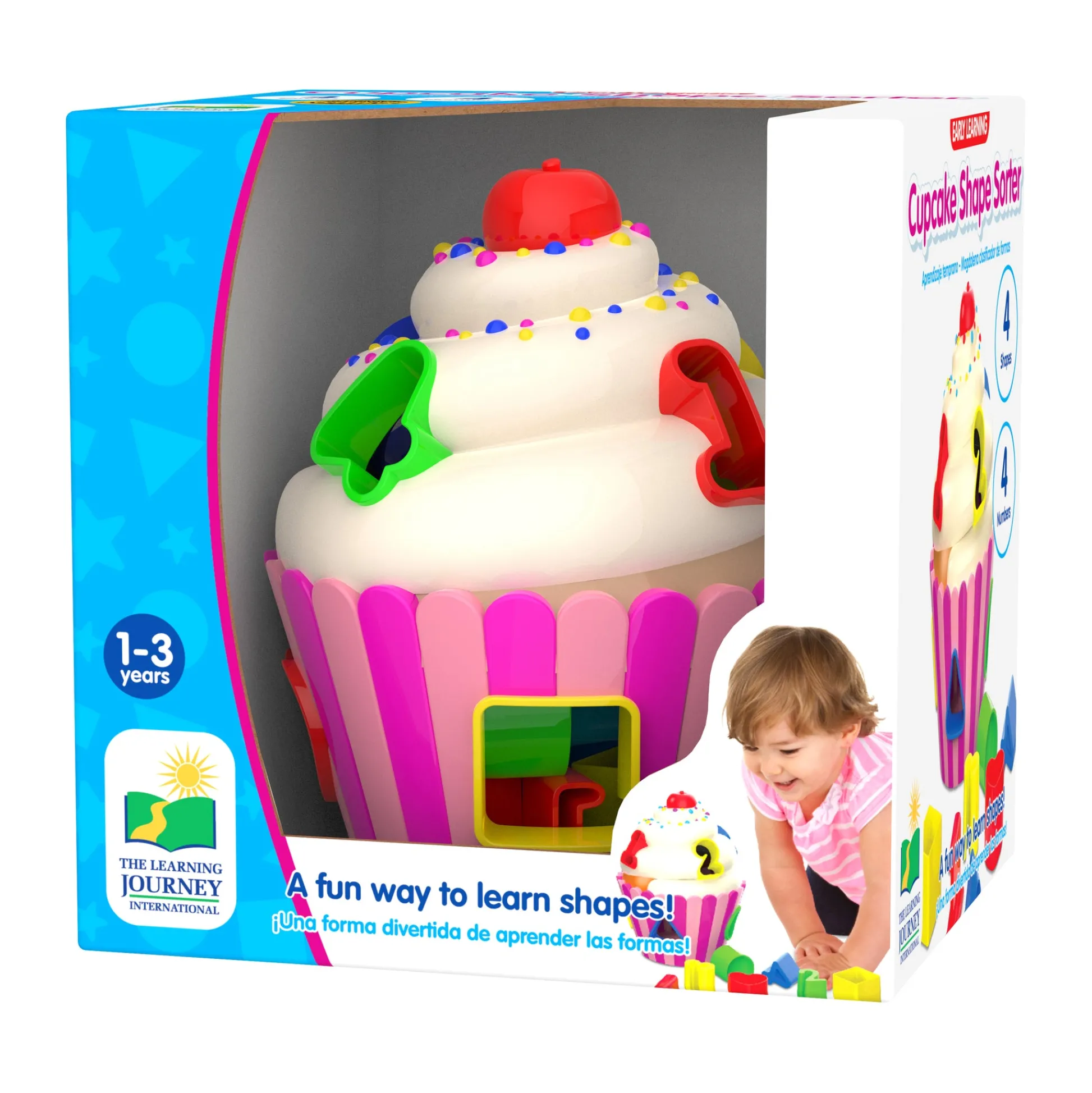 AreYouGame Early Learning Cupcake Shape Sorter - Colorful Learning Fun!* Preschool Education Toys & Activities