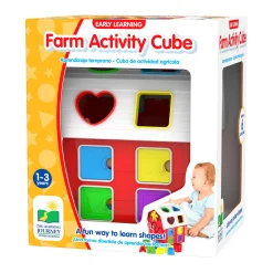 AreYouGame Early Learning Farm Activity Cube - Interactive Educational Toy* Preschool Education Toys & Activities