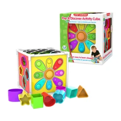 AreYouGame Early Learning Pop & Discover Activity Cube - Multisensory Exploration Toy* Preschool Education Toys & Activities