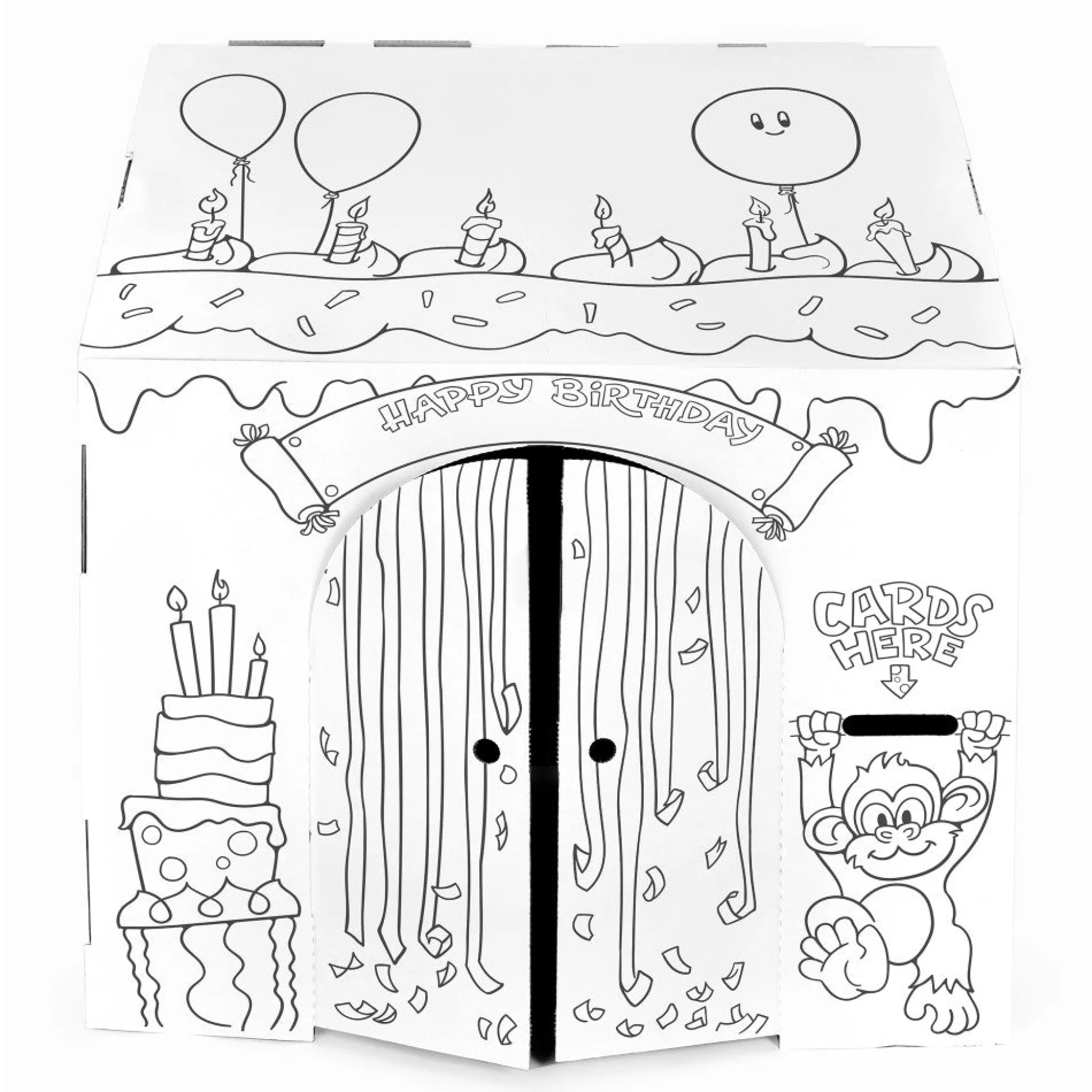 Flat River Group Easy Playhouse Birthday Art & Craft Cardboard Fort for Kids* Crafts & Activities