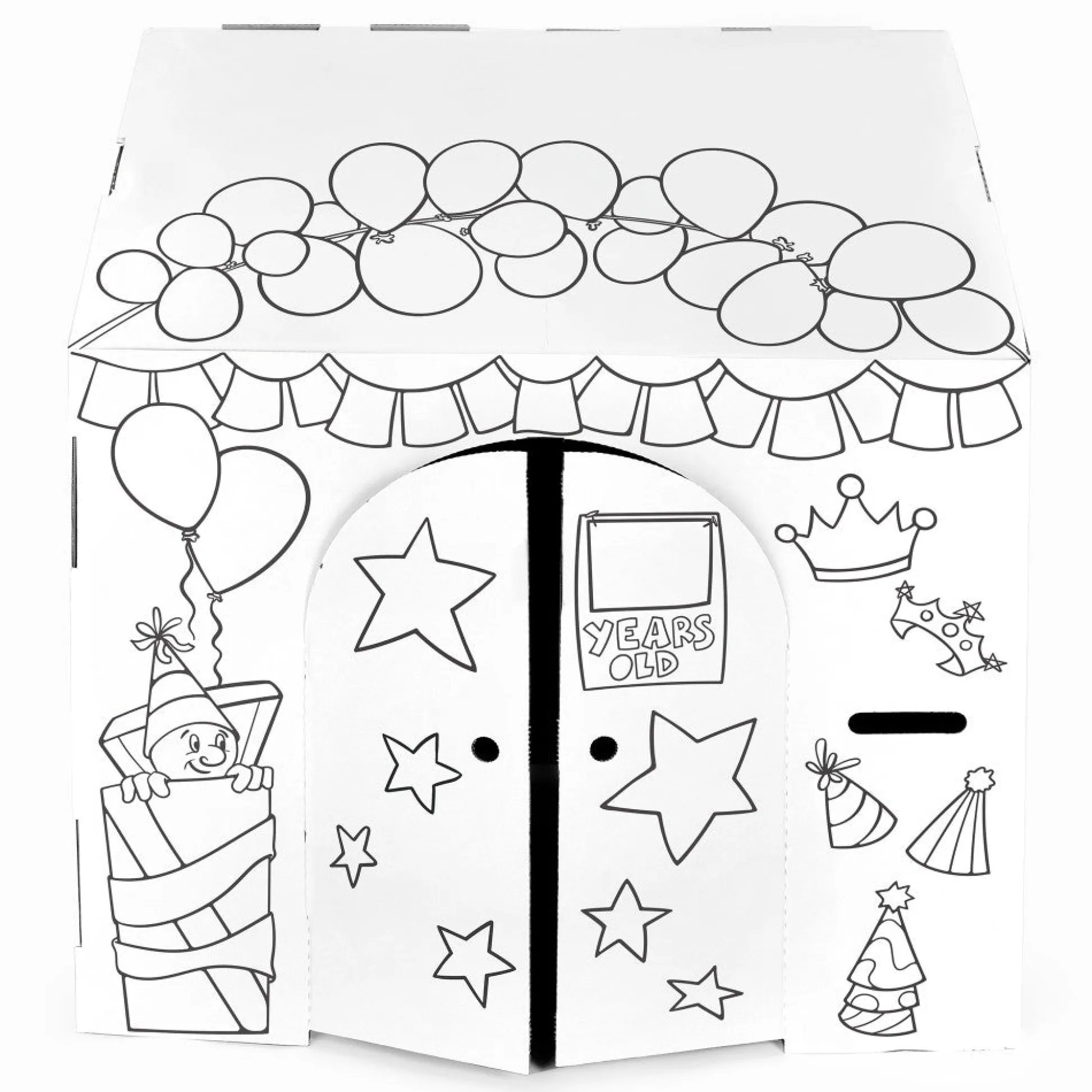 Flat River Group Easy Playhouse Birthday Art & Craft Cardboard Fort for Kids* Crafts & Activities