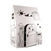 Flat River Group Easy Playhouse Clubhouse - Creative Cardboard Fort for Kids, Made in USA* Tents, Tunnels & Playhouses|Dress Up