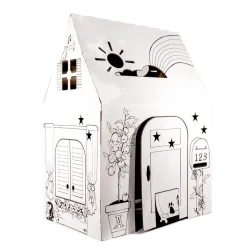 Flat River Group Easy Playhouse Clubhouse - Creative Cardboard Fort for Kids, Made in USA* Tents, Tunnels & Playhouses|Dress Up