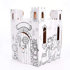 Flat River Group Easy Playhouse Fairy Tale Castle - Creative Cardboard Fort for Kids* Tents, Tunnels & Playhouses|Dress Up