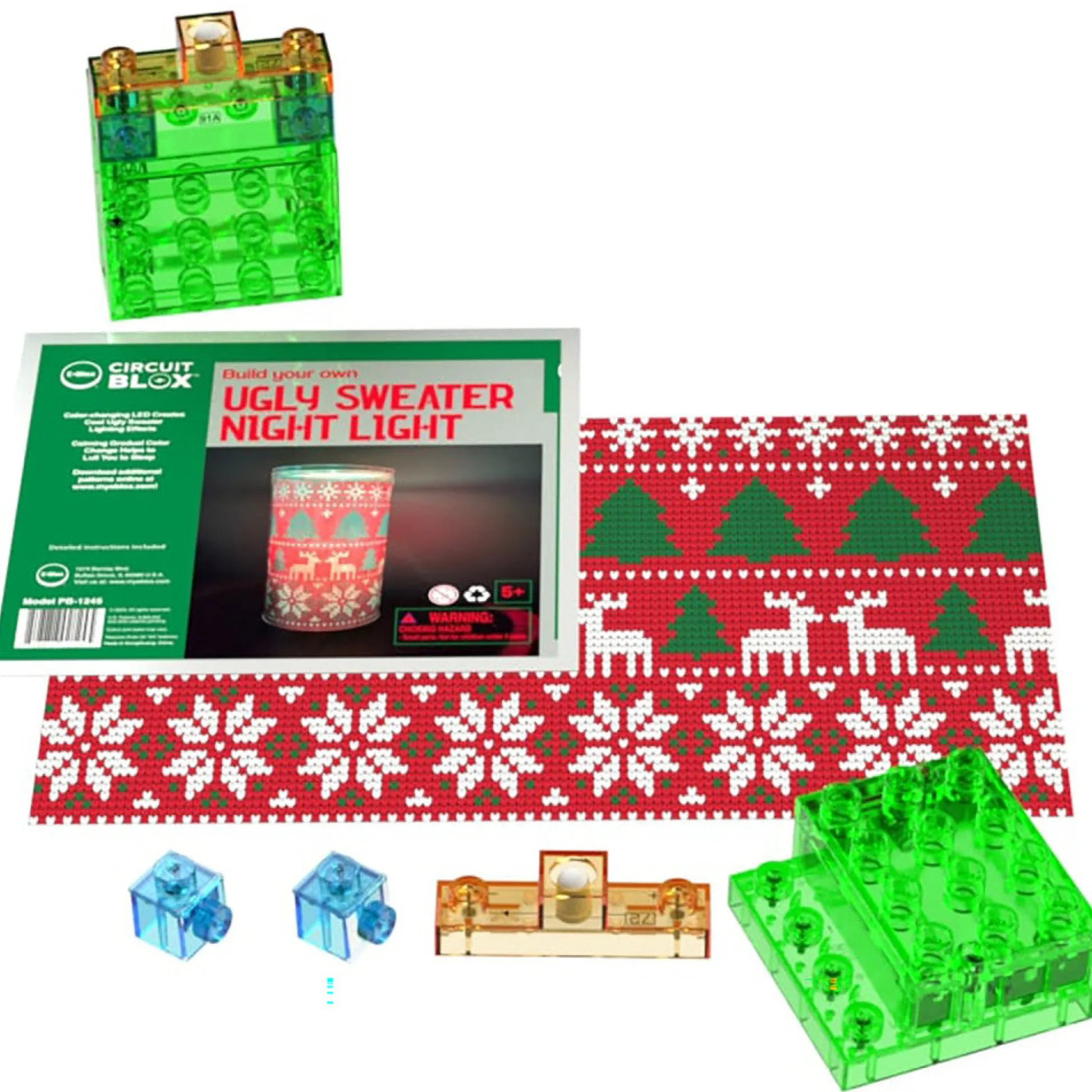 Flat River Group E-Blox Power Blox Ugly Sweater DIY Night Light Kit, Ages 5+* Crafts & Activities