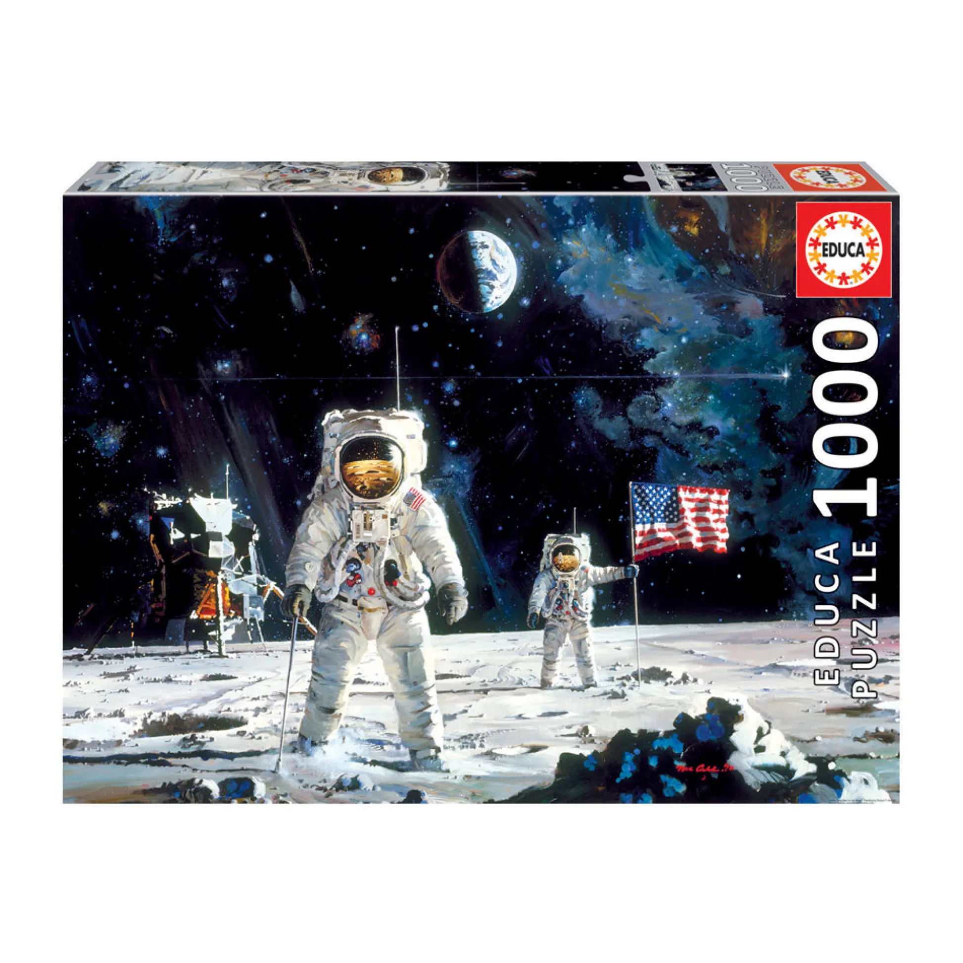 AreYouGame Educa Robert McCall First Men on the Moon Jigsaw Puzzle - 1000 pcs* Puzzles