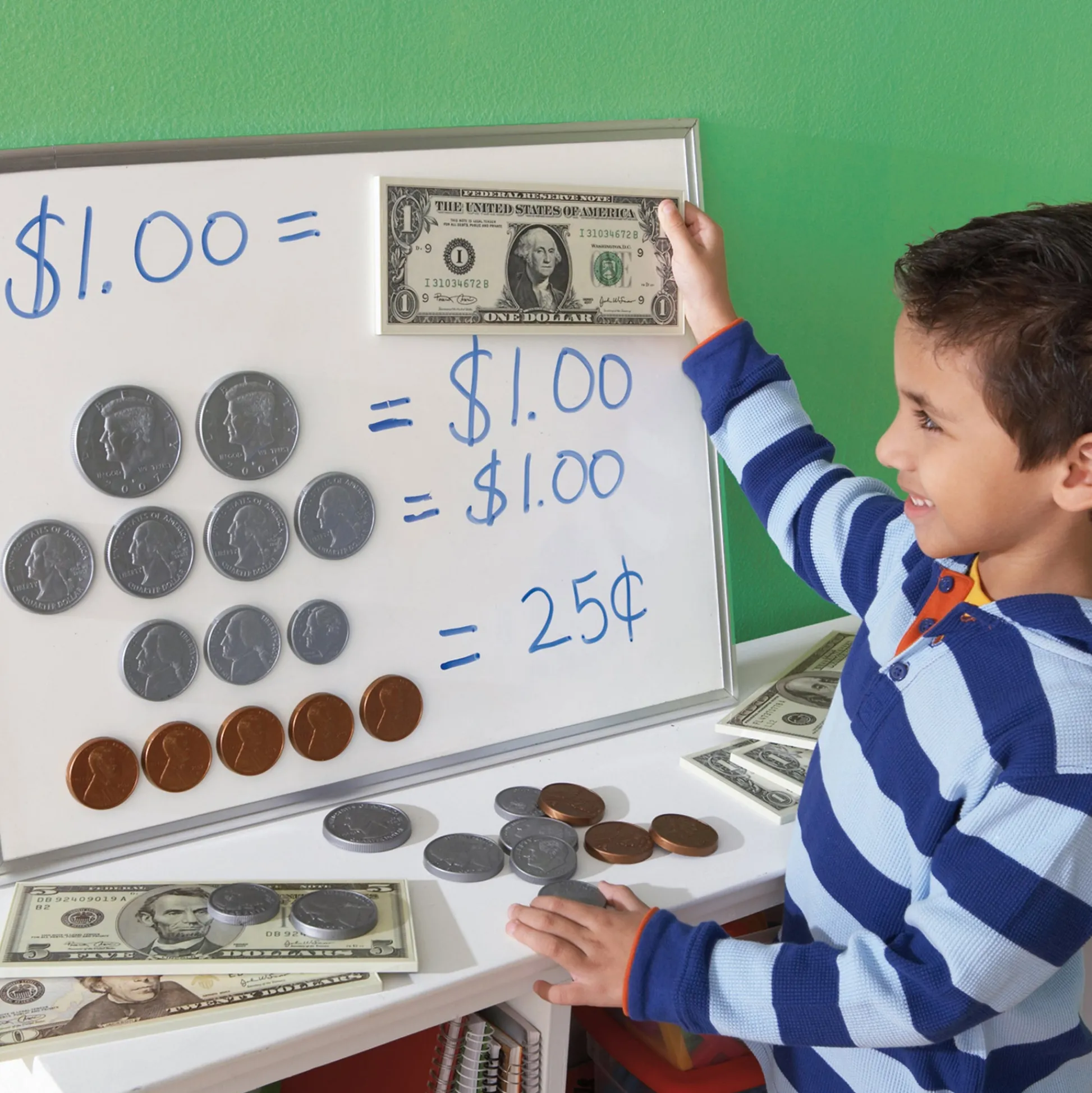 Educators Resource Educational Insights Big Money Magnetic Coins & Bills - 50 Piece Set* Math Toys|Math, Counting & Time