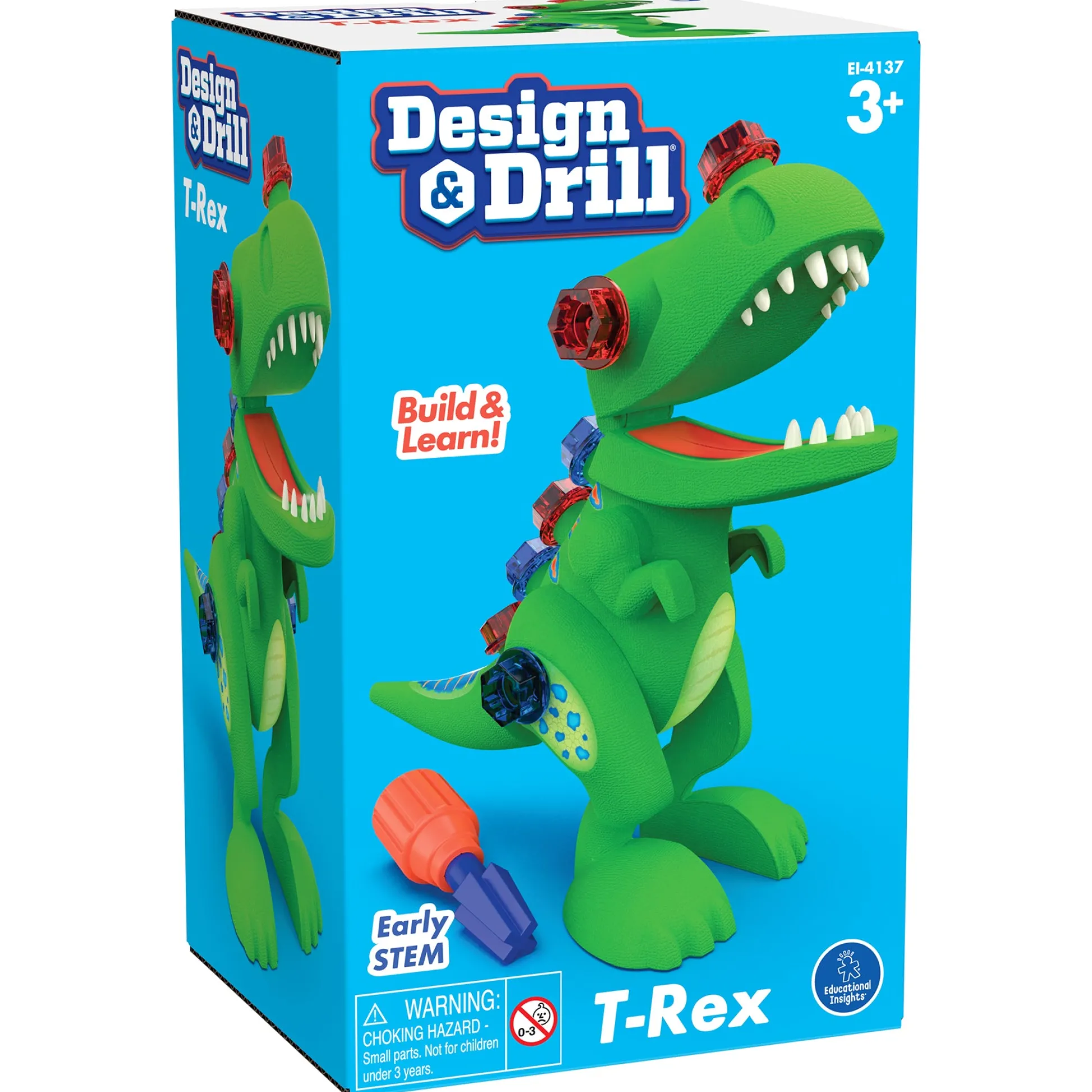 Educators Resource Educational Insights Design & Drill T-Rex - Interactive Dinosaur Toy* Preschool Education Toys & Activities