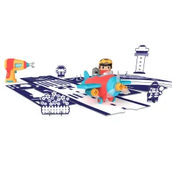 Educators Resource Educational Insights Design & Drill Bolt Buddies Plane - Kid-Safe Toy Drill* Preschool Education Toys & Activities