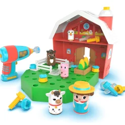 Educators Resource Educational Insights Design & Drill Bolt Buddies Barn - Interactive Farm Playset* Preschool Education Toys & Activities
