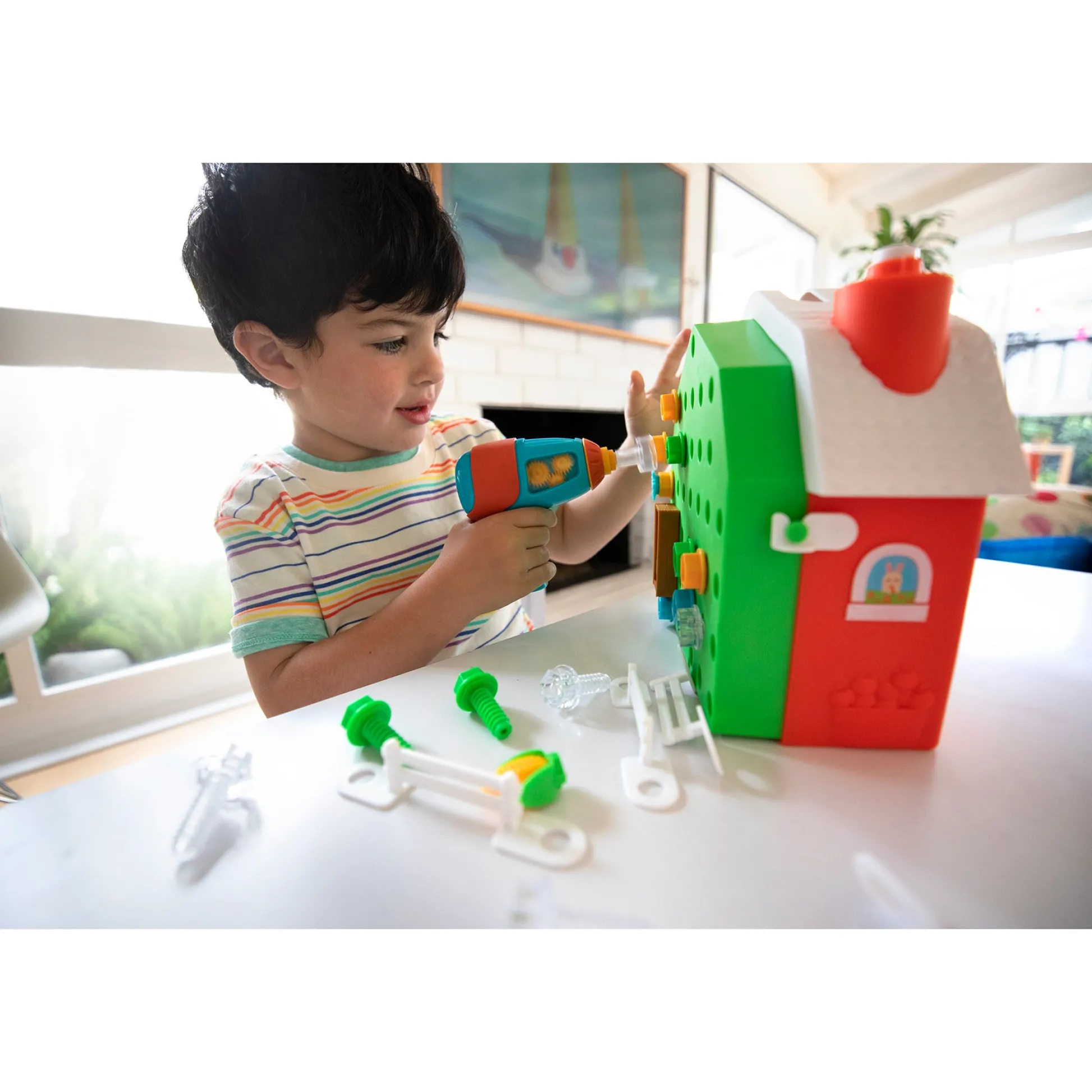 Educators Resource Educational Insights Design & Drill Bolt Buddies Barn - Interactive Farm Playset* Preschool Education Toys & Activities