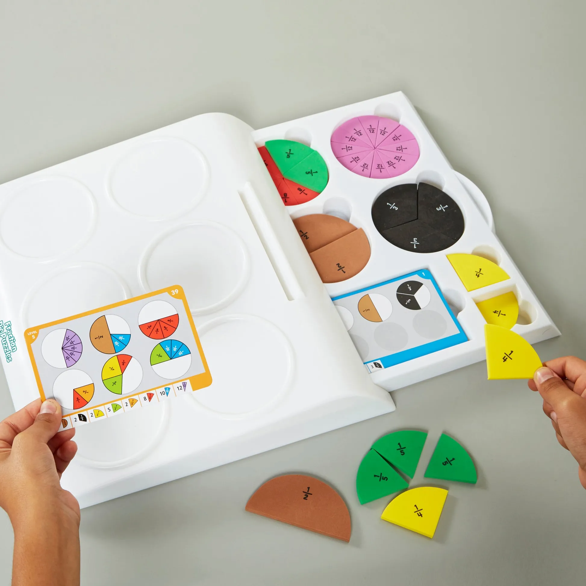 Educators Resource Educational Insights Fraction Pie Puzzles - Engaging Math Learning Toy* Math Toys|Math, Counting & Time
