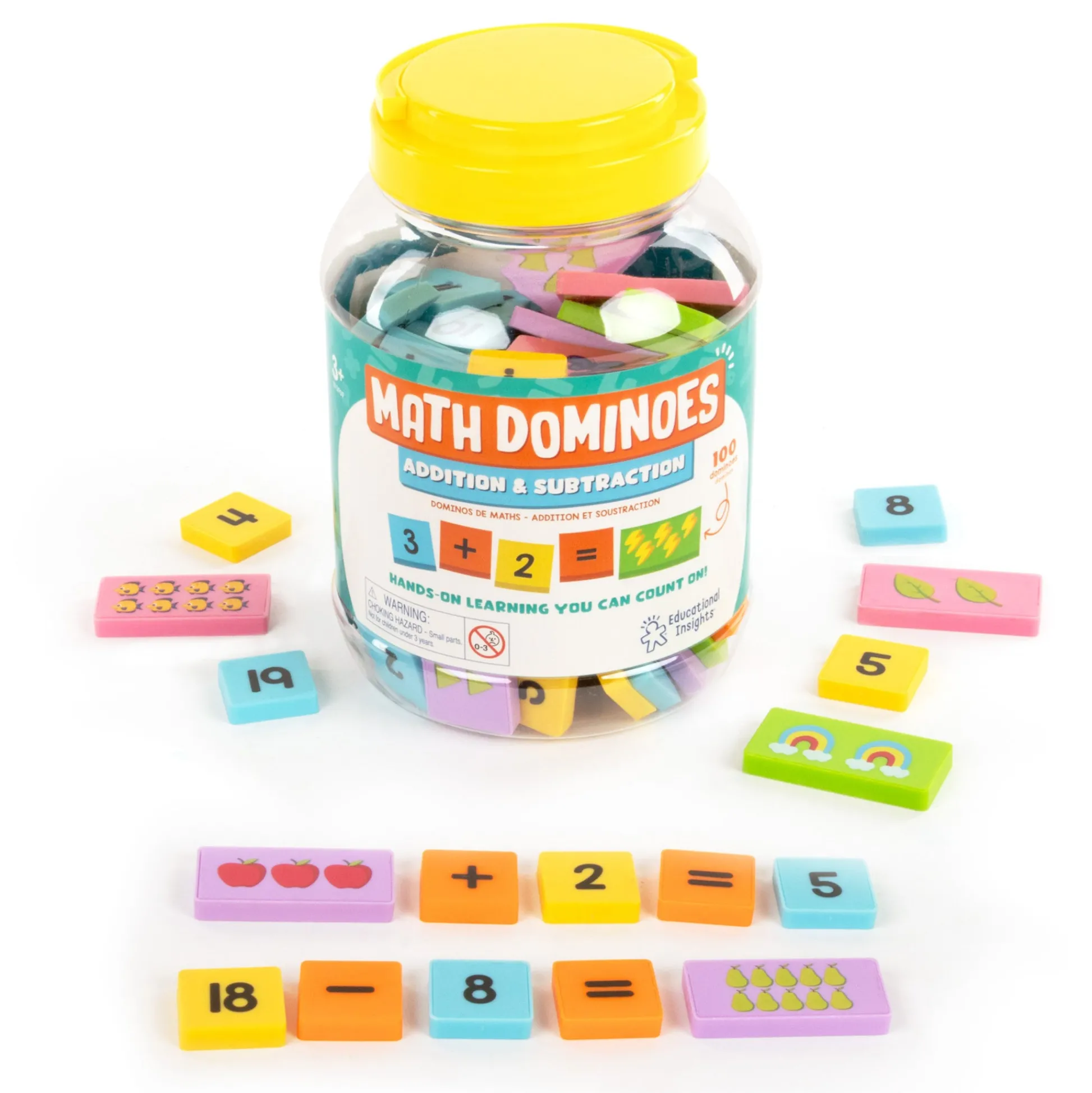 Educators Resource Educational Insights Math Dominoes - Engaging Addition & Subtraction Game* Preschool Education Toys & Activities