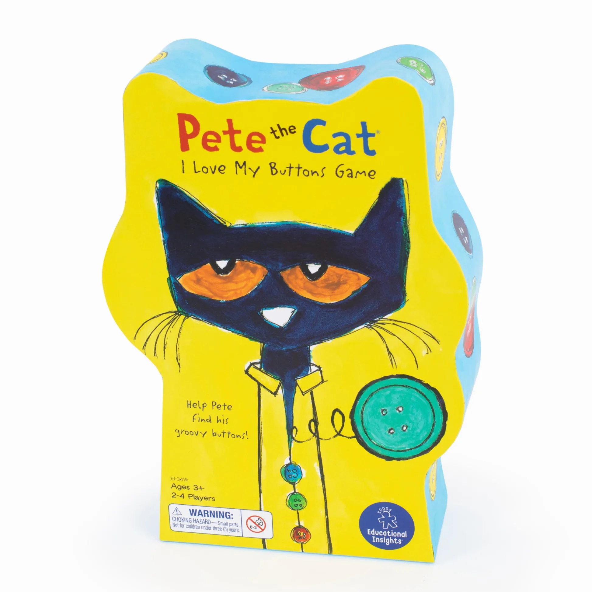 Educators Resource Educational Insights Pete the Cat I Love My Buttons Game - Interactive Matching Board* Social & Emotional Skills|Preschool Education Toys & Activities