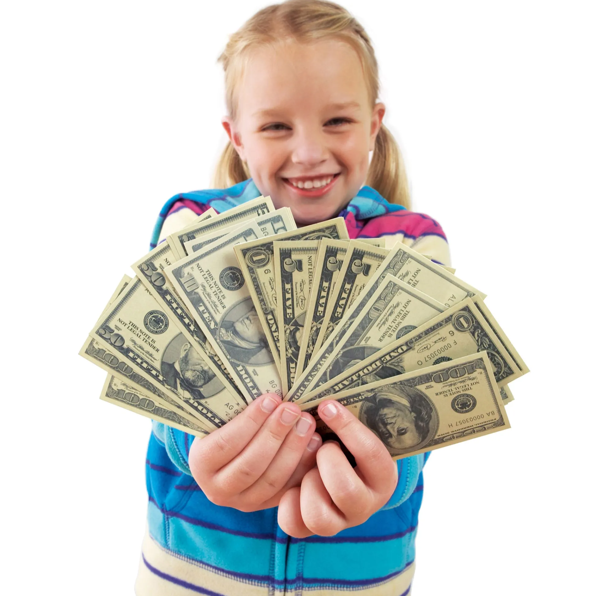 Educators Resource Educational Insights Play Money, Coins & Bills Deluxe Set - Realistic Pretend Currency* Math Toys|Math, Counting & Time