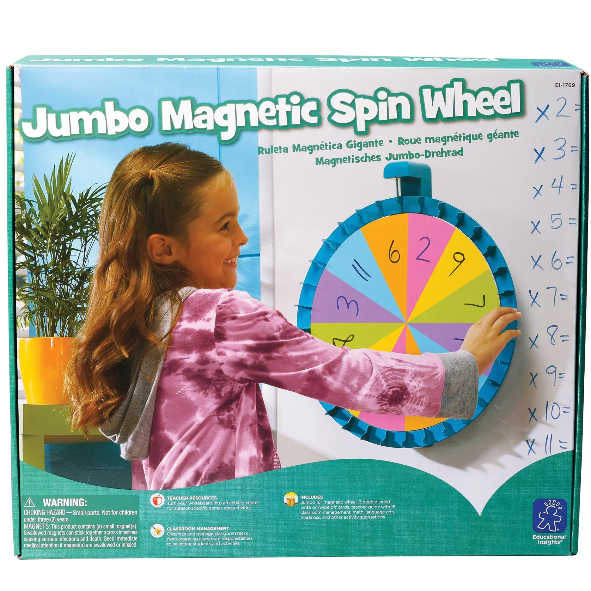 Educators Resource Educational Insights SpinZone Magnetic Whiteboard Spinner - Interactive Classroom Game Tool* Preschool Education Toys & Activities
