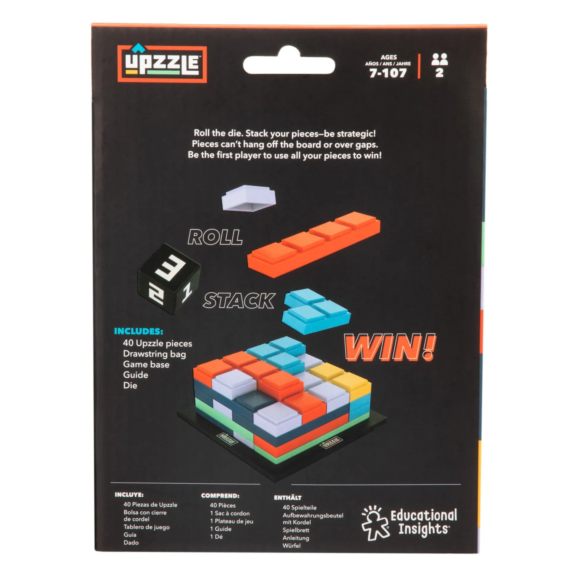 Educators Resource Educational Insights Upzzle Strategic Stacking Puzzle Game* Role-Playing Games|Board Games