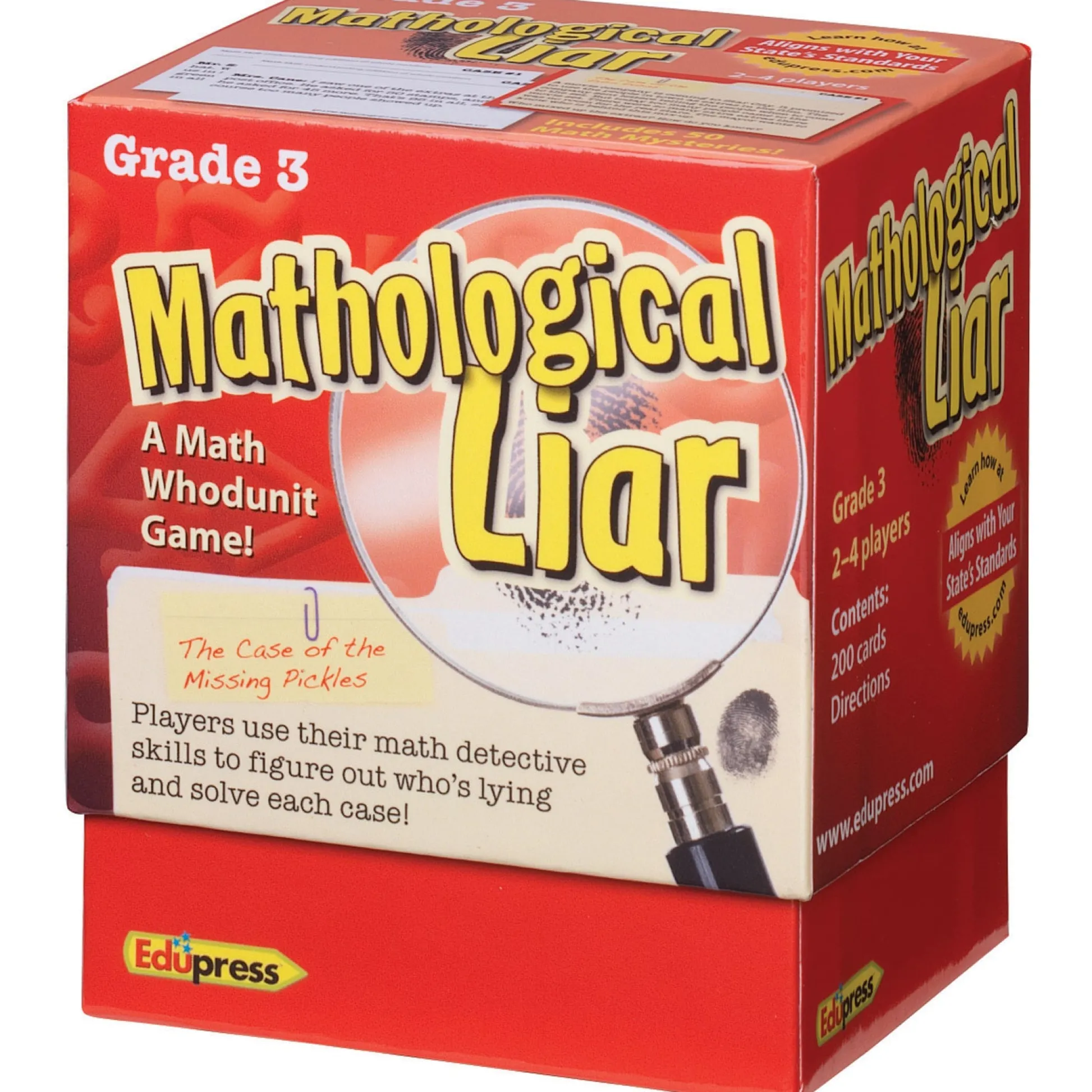Educators Resource Edupress Mathological Liar Game - Grade 3 - Critical Thinking Math Mysteries* Role-Playing Games|Board Games