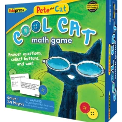 Educators Resource Edupress Pete the Cat Cool Cat Math Game - Grade-Level Educational Fun* Role-Playing Games|Board Games