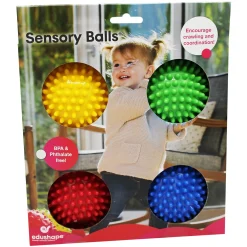 Educators Resource Edushape Sensory Opaque Balls ‚Äì Colorful Textured Set for Infants* Developmental Toys