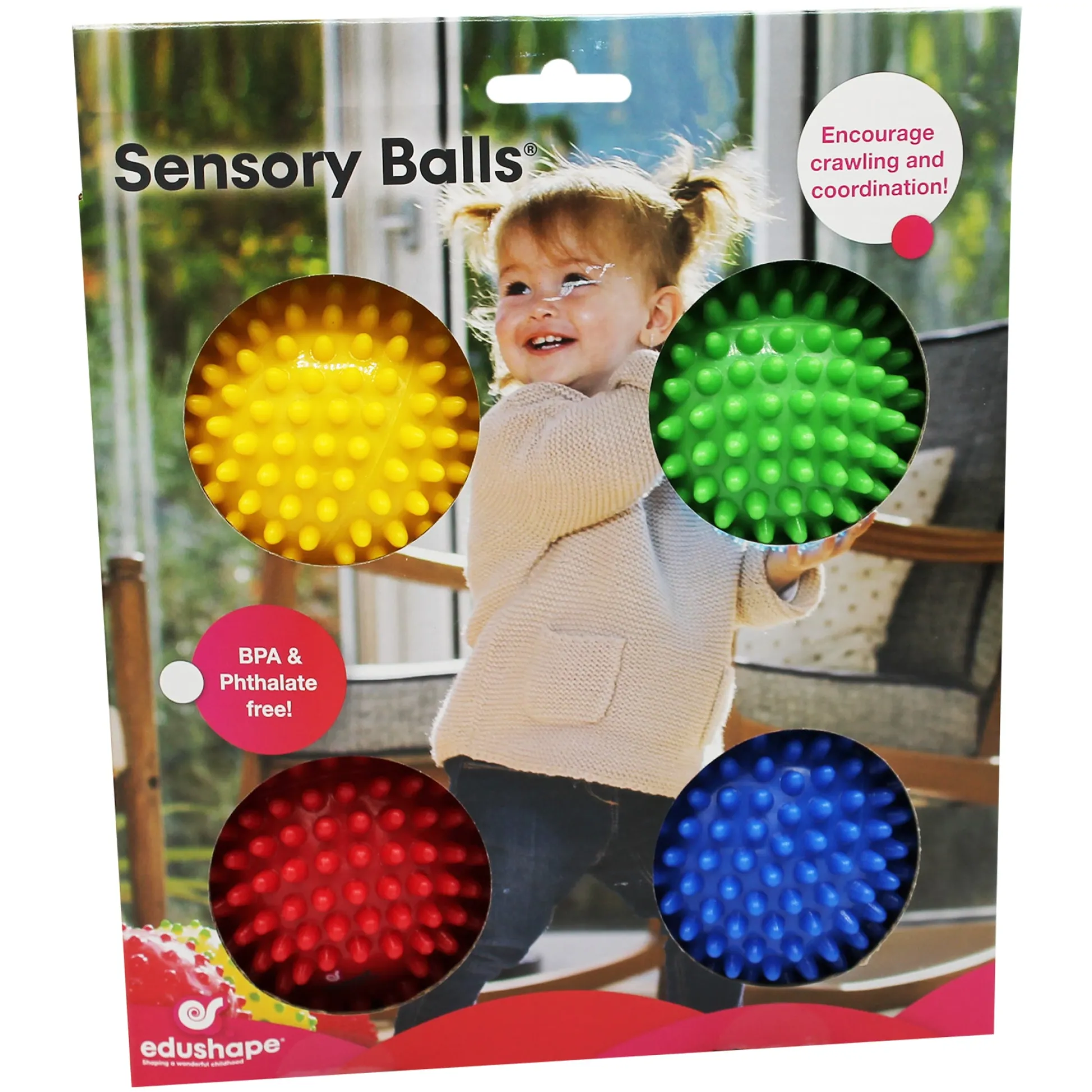 Educators Resource Edushape Sensory Opaque Balls – Colorful Textured Set for Infants* Developmental Toys