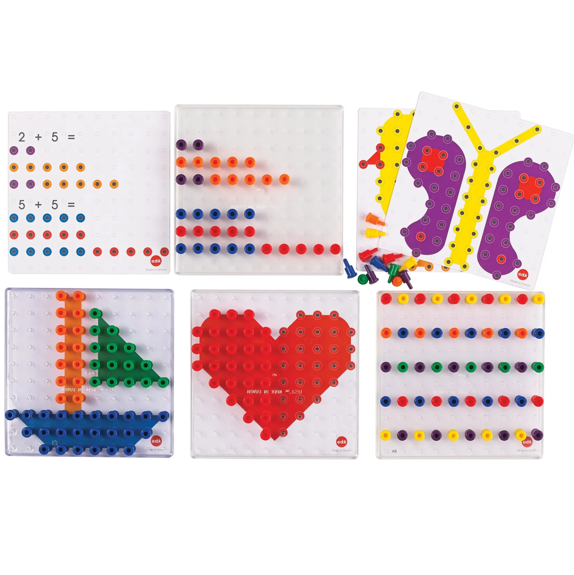 Educators Resource Edxeducation Creative Pegs Activity Set - Colorful Learning Toy for Kids* Crafts & Activities