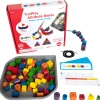Educators Resource edxeducation FunPlay Attribute Beads - Educational Wooden Lacing Set - 72 Beads & 40 Activities* Preschool Education Toys & Activities